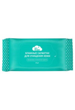 Салфетки для очищения кожи без воды (в упаковке 8шт), БЕЗ ВОДЫ